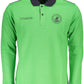 Green Cotton Men Polo Shirt