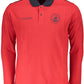 Red Cotton Men Polo Shirt