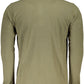 Green Cotton Men Polo Shirt