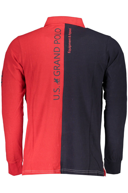 Red Cotton Men Polo