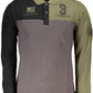 Gray Cotton Men Polo Shirt