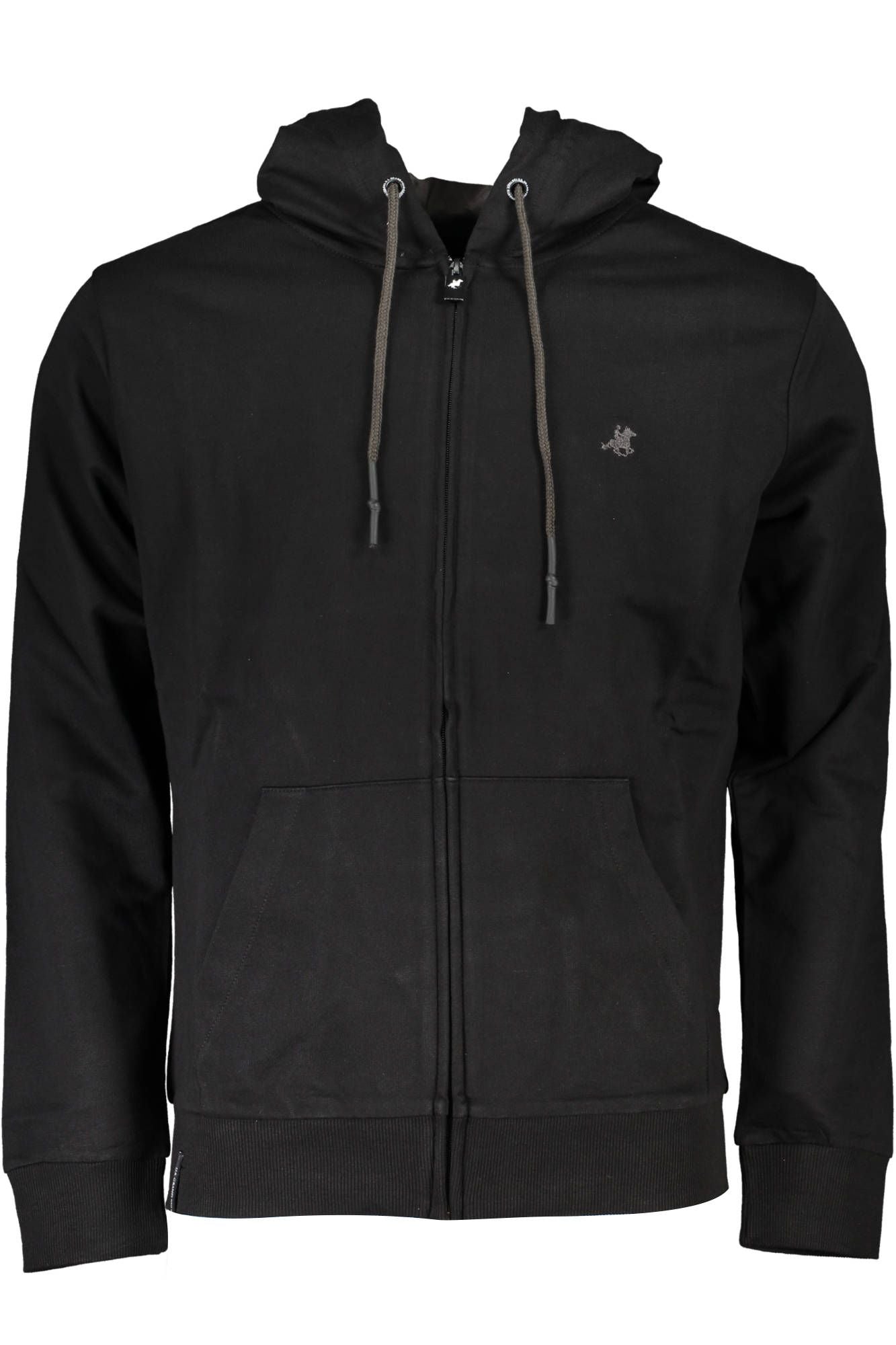 Black Cotton Men Sweater