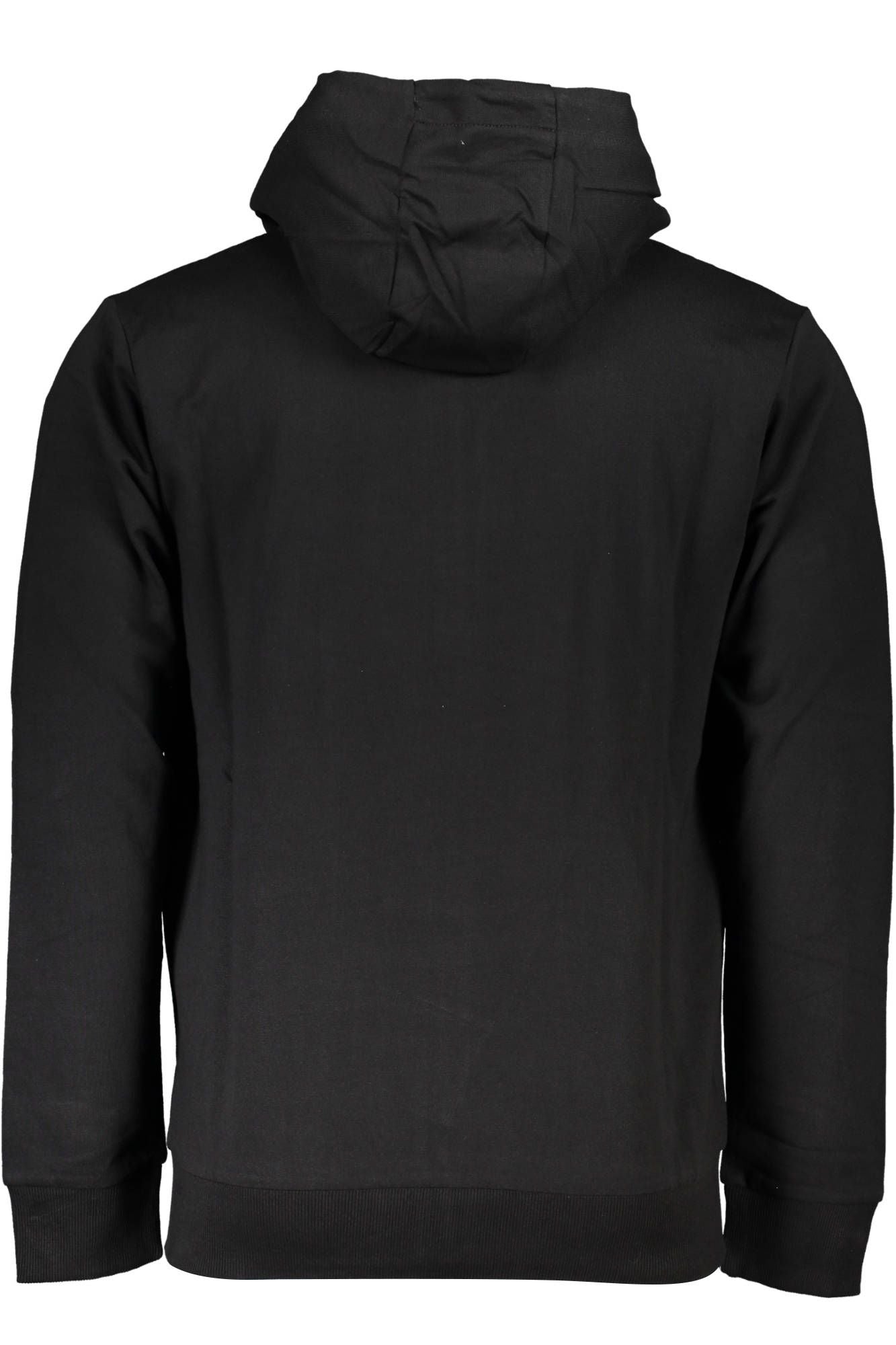 Black Cotton Men Sweater