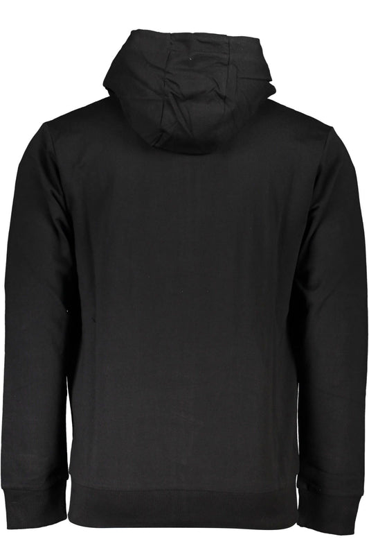 Black Cotton Men Sweater