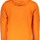 Orange Cotton Men Sweater