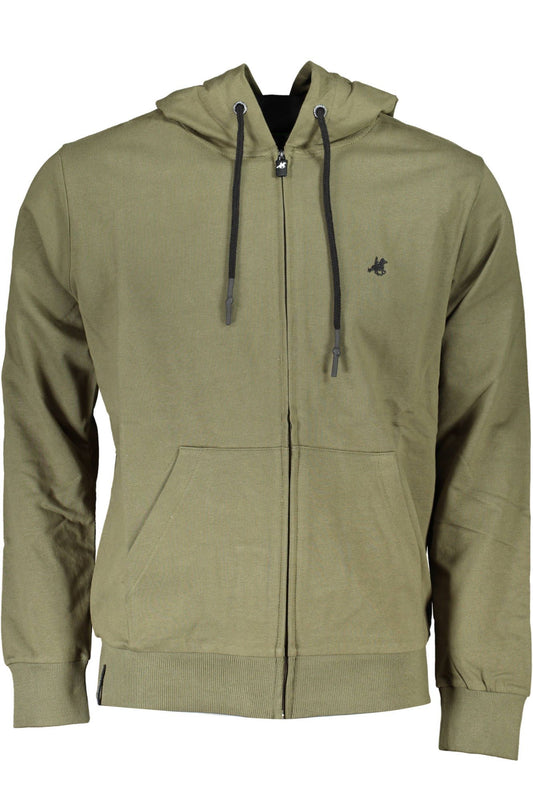 Green Cotton Men Sweater