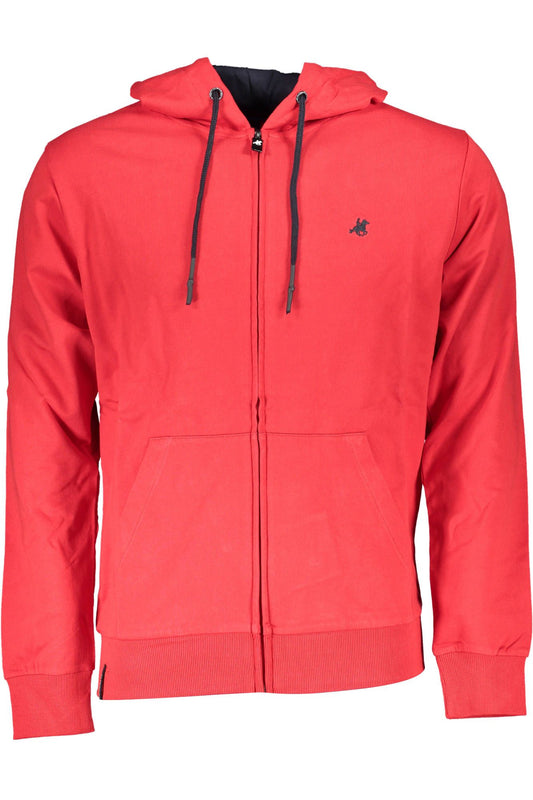 Red Cotton Men Sweater