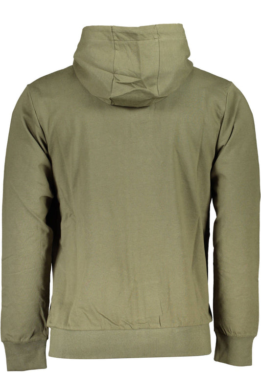 Green Cotton Men Sweater