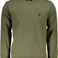 Green Cotton Men Sweater