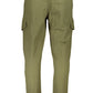Green Cotton Men Sports Trouser