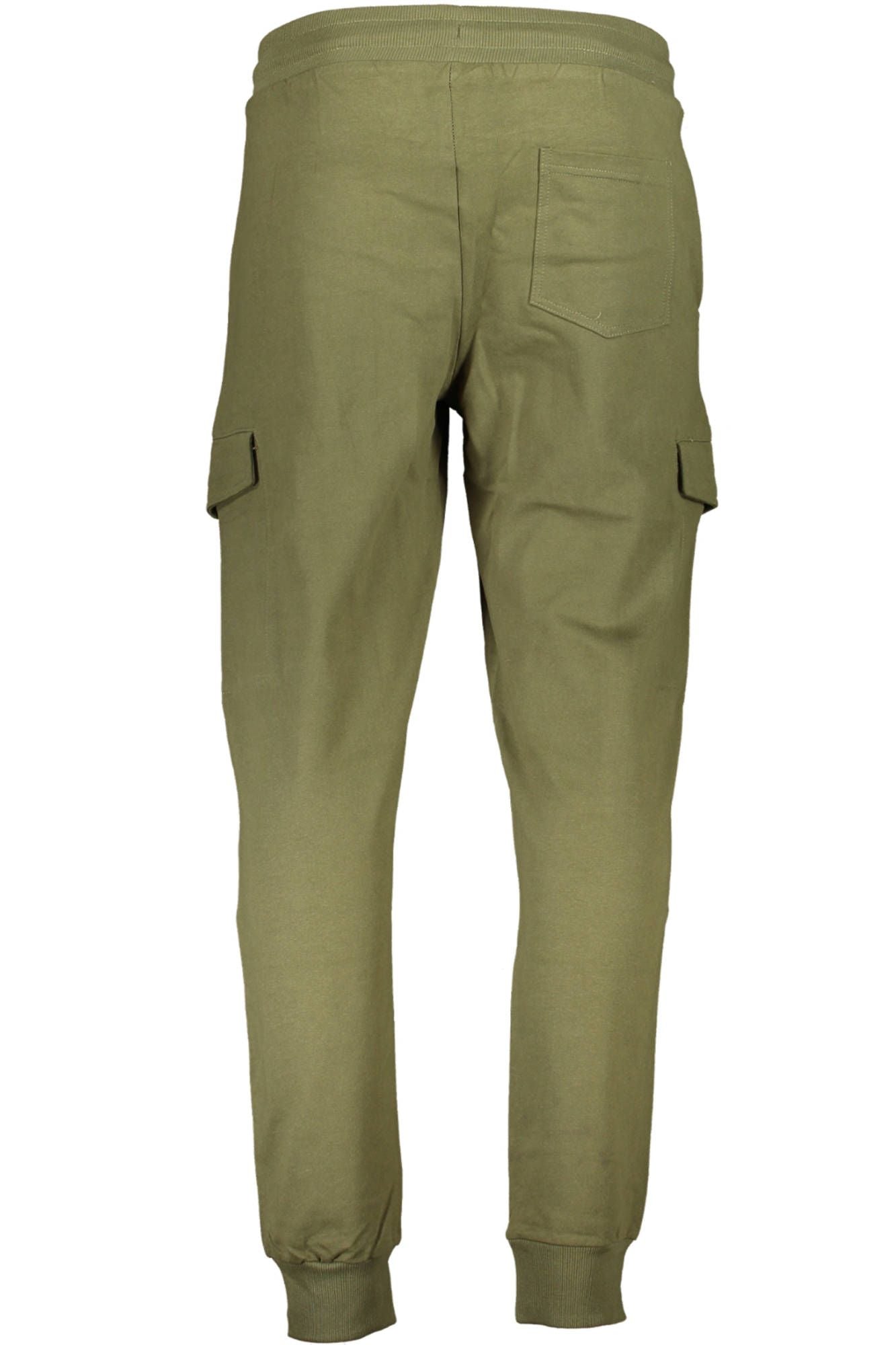 Green Cotton Men Sports Trouser