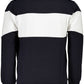 Blue Cotton Men Sweater