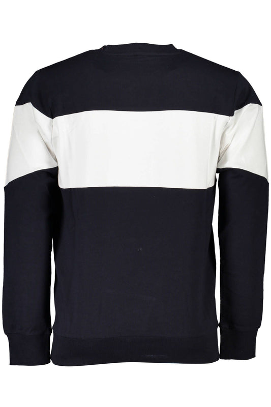 Blue Cotton Men Sweater