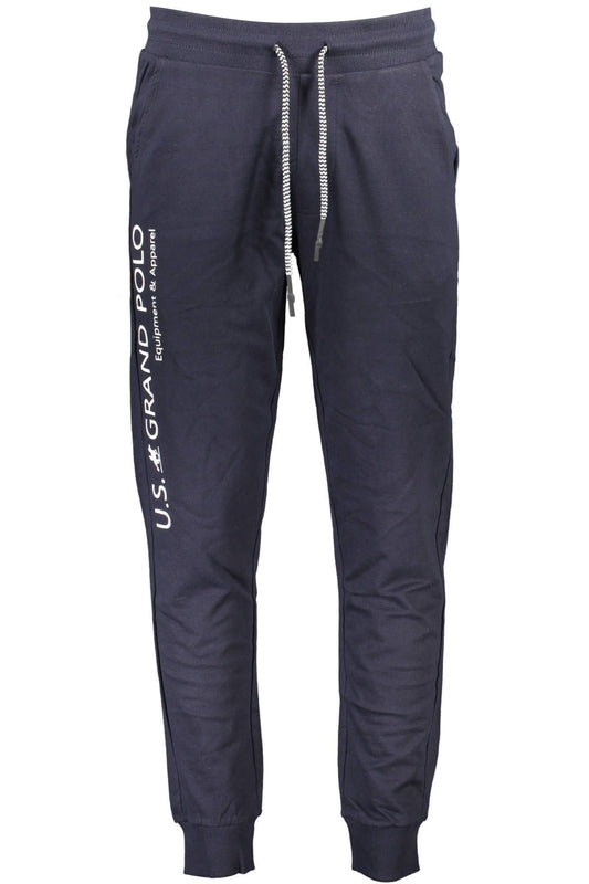 Blue Cotton Men Pant