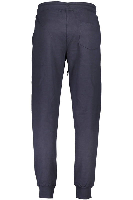 Blue Cotton Men Pant