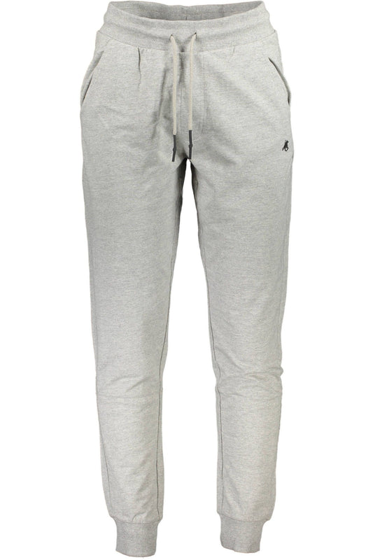 Gray Cotton Men Sport Pant