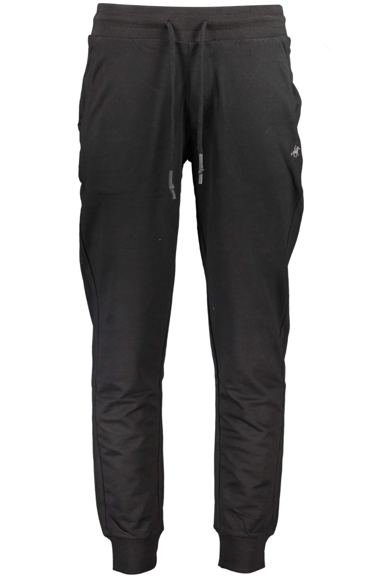 Black Cotton Men Sports Pant