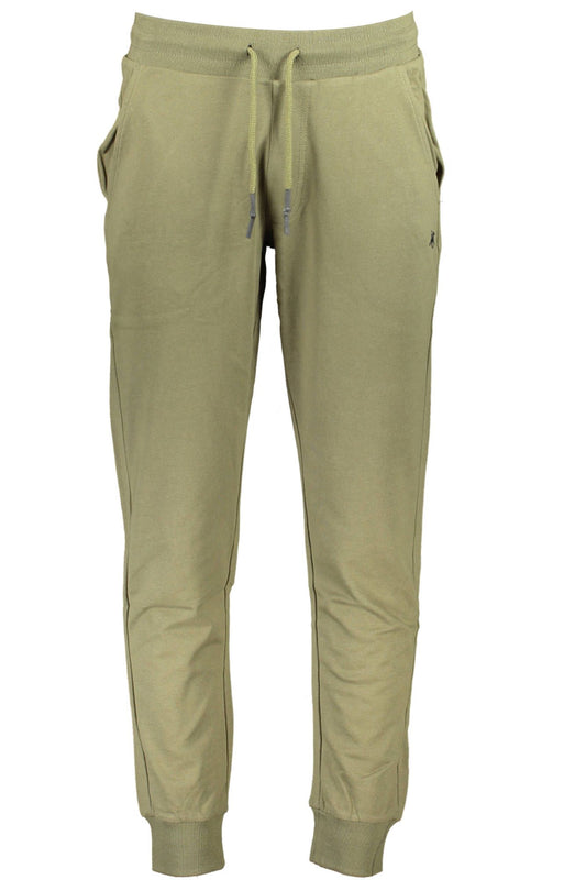 Green Cotton Men Pant