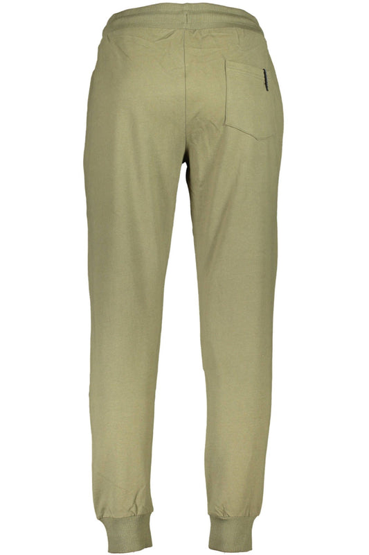 Green Cotton Men Pant