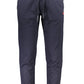 Blue Cotton Men Pant