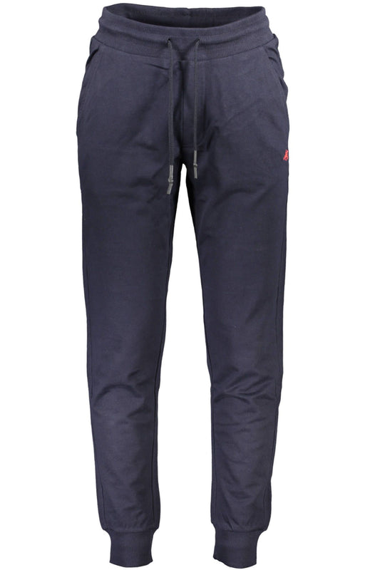 Blue Cotton Men Pant