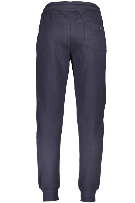Blue Cotton Men Pant