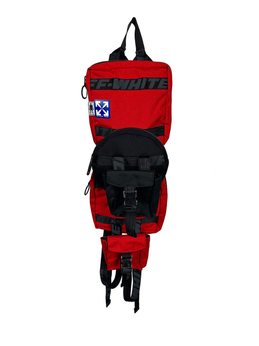 Black Nylon Men Backpack