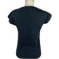Black Cotton Women T-Shirt