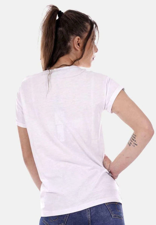 White Cotton Women Top