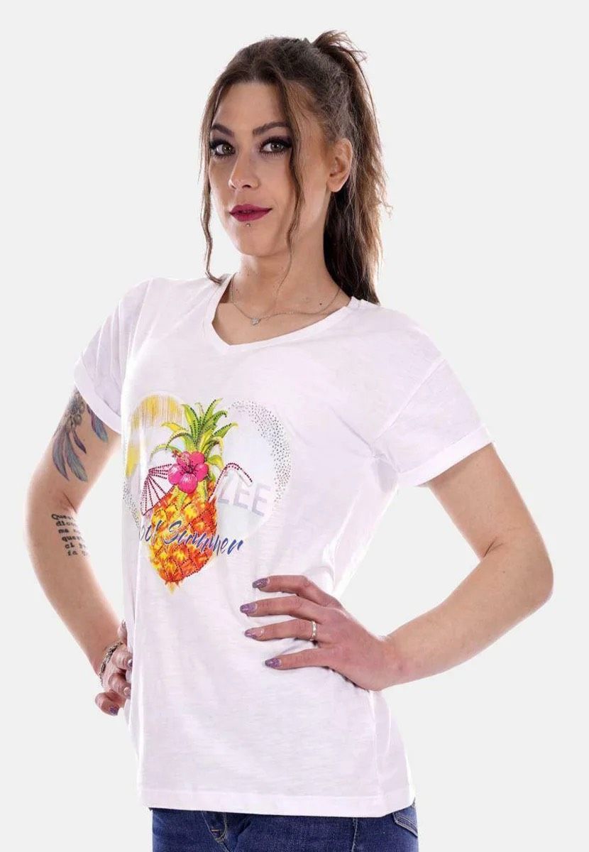White Cotton Women Top