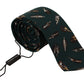 Black Bottle Fantasy Print Silk Adjustable Accessory Tie