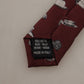 Maroon Hat Pattern 100% Silk Adjustable Accessory Tie