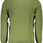 Green Cotton Men Sweater