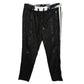 Black Silk Men Sports Trousers