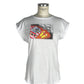 White Cotton Women T-Shirt
