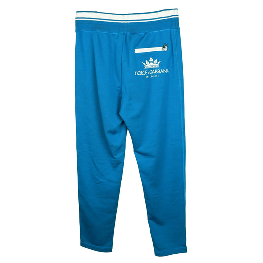 Blue Cotton Men Pants