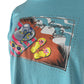 Light Blue Cotton Women T-Shirt
