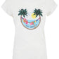White Cotton Women T-Shirt
