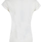 White Cotton Women T-Shirt