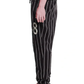 Black Cotton Men Sports Trouser