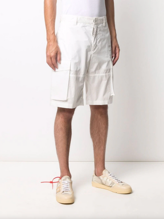 White Cotton Men's Short