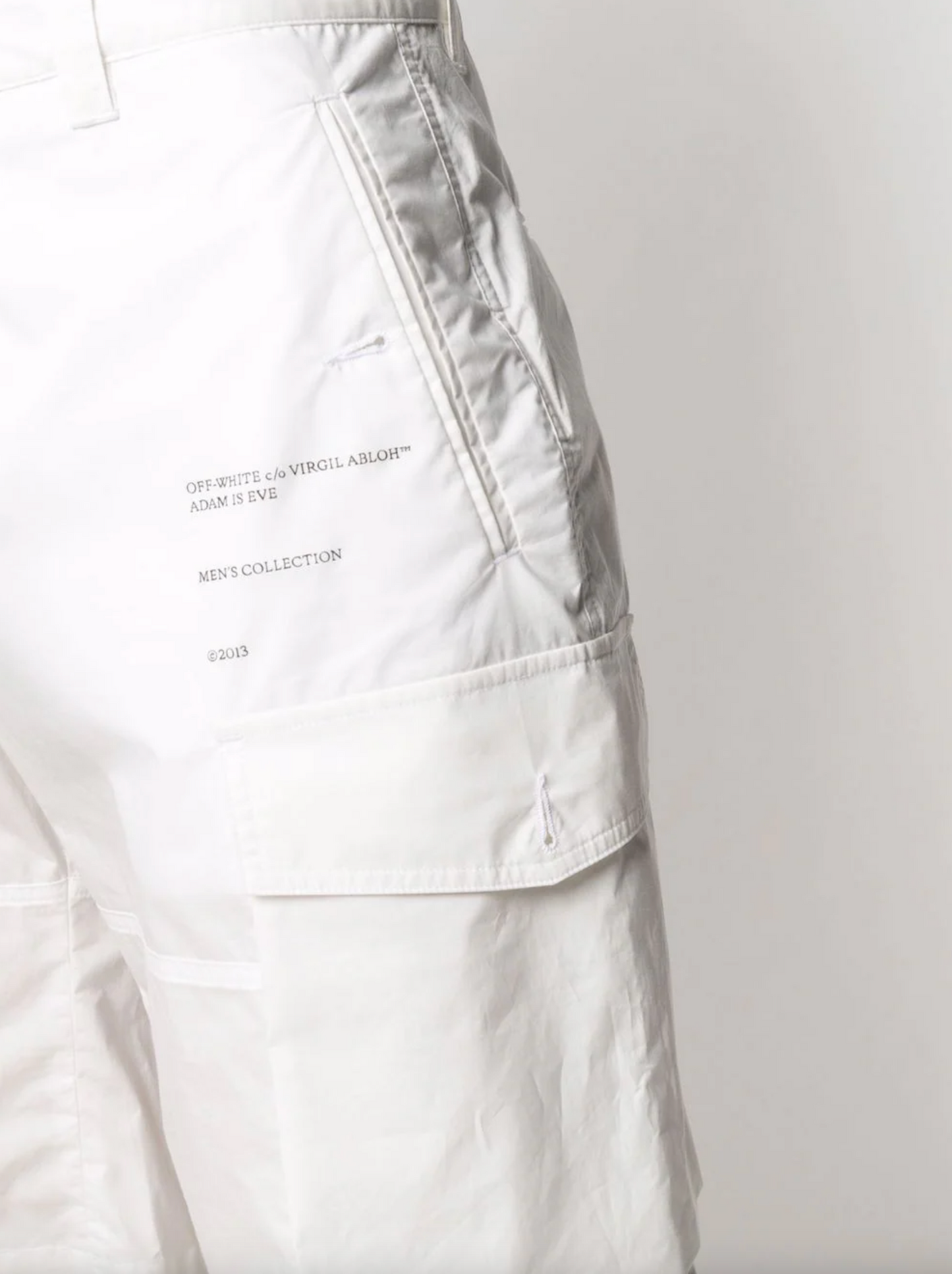 White Cotton Men's Short