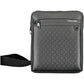 Black Recycled Polyester Men Shoulder Bag