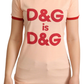 Pink Cotton Women T-Shirt