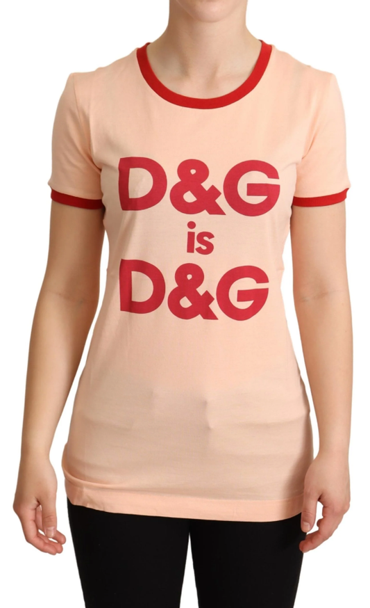 Pink Cotton Women T-Shirt