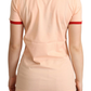 Pink Cotton Women T-Shirt
