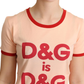 Pink Cotton Women T-Shirt