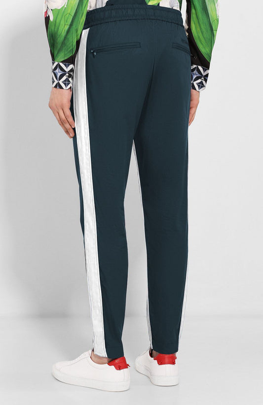Blue Cotton Men Sweatpant