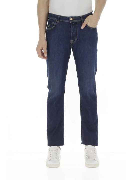 Blue Cotton Men Jeans