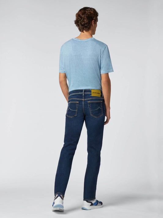 Blue Cotton Men Jeans
